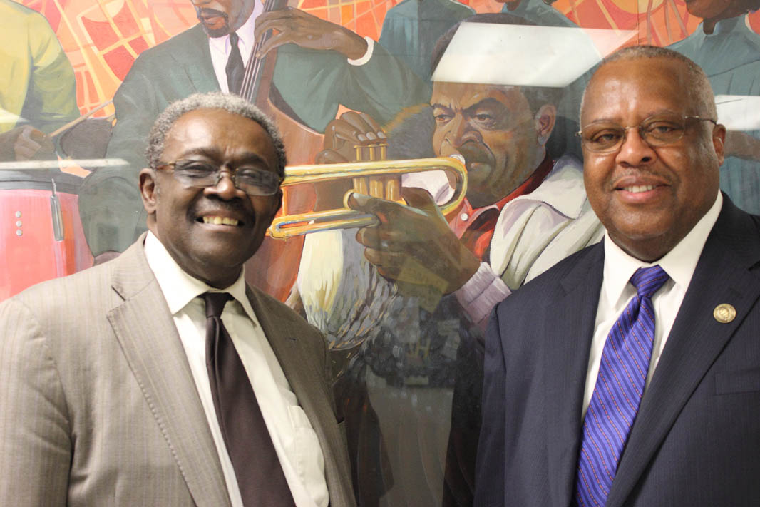 Legendary pianist Larry Willis and professor Fred Irby,III